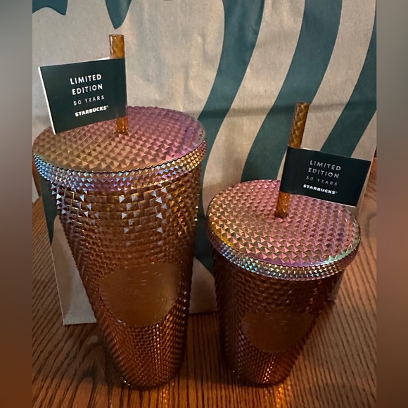 Starbucks 50th limited edition honeycomb 24oz & 16oz cold cup